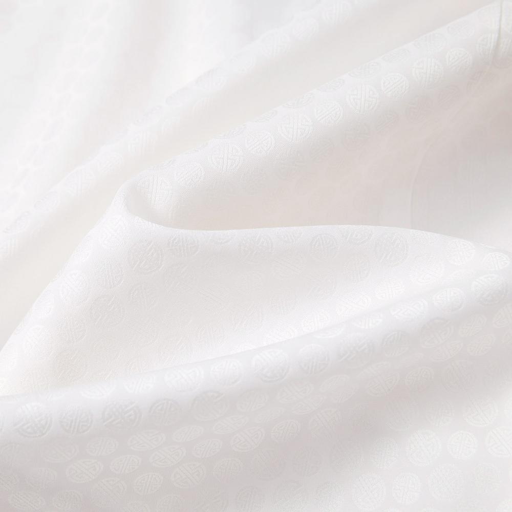 Dragon Jacquard Cotton Mandarin Collar Shirt