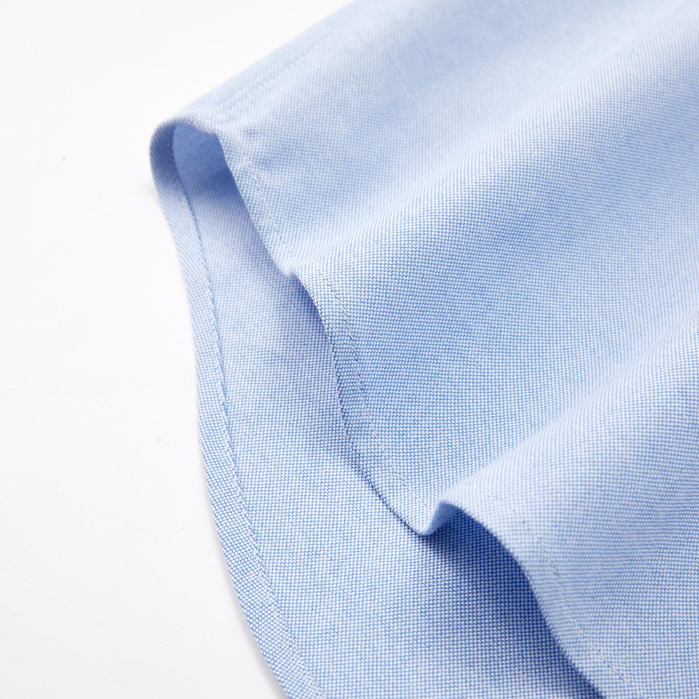 Stand Collar Three-button Oxford Shirt