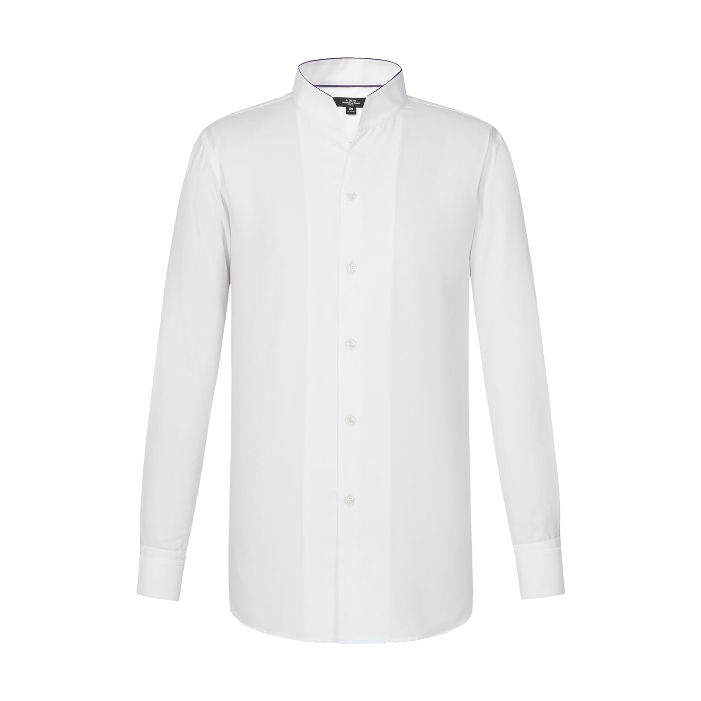 Contrast Colour Mandarin Collar Shirt
