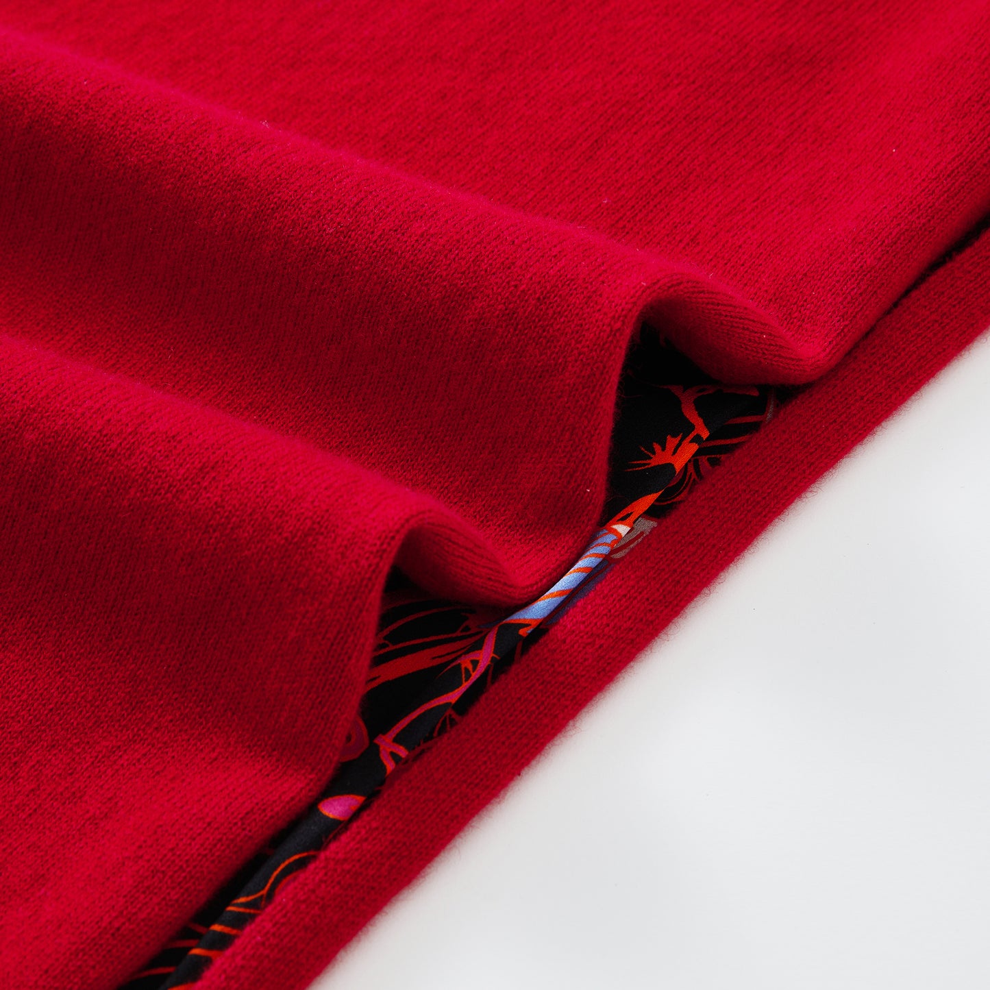 Women cashmere crane lining scarf Red