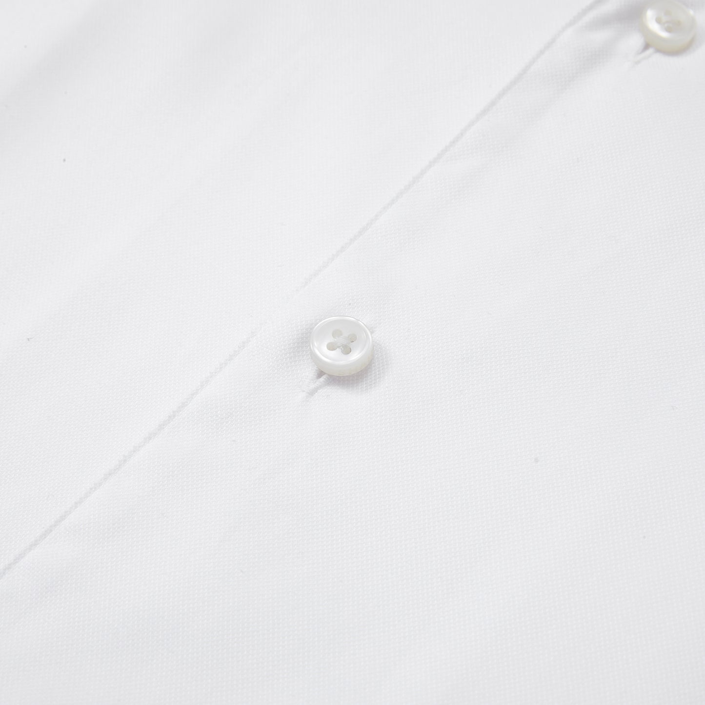 Contrast Colour Mandarin Collar Shirt White