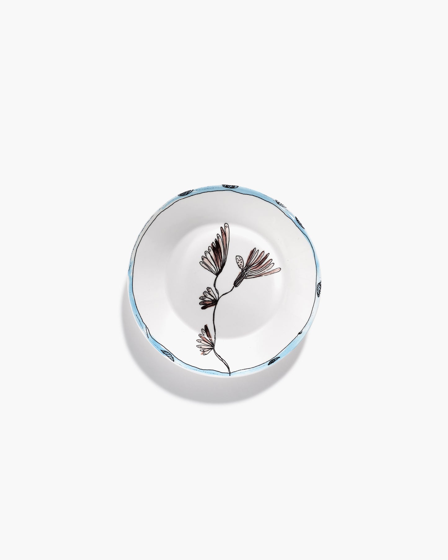 Camelia Aubergine Deep Plates Set of 2
