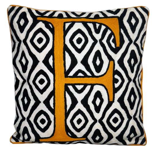 F Alphabet Cushion