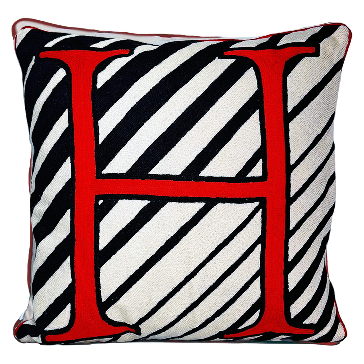 H Alphabet Cushion
