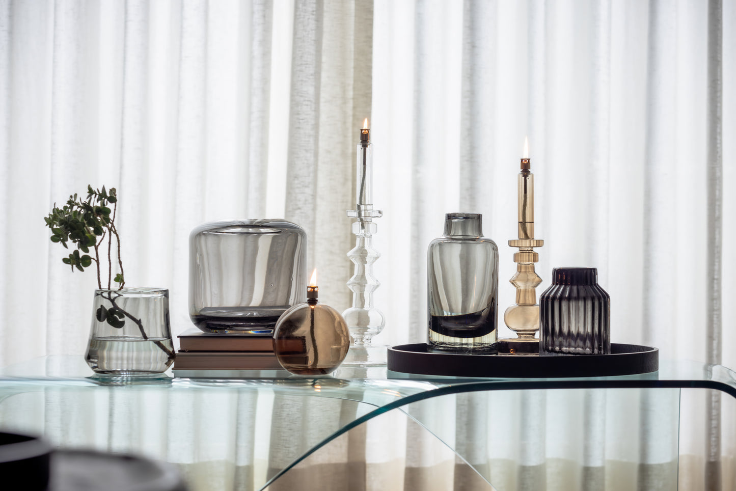 Valentine Vase Transparent Black