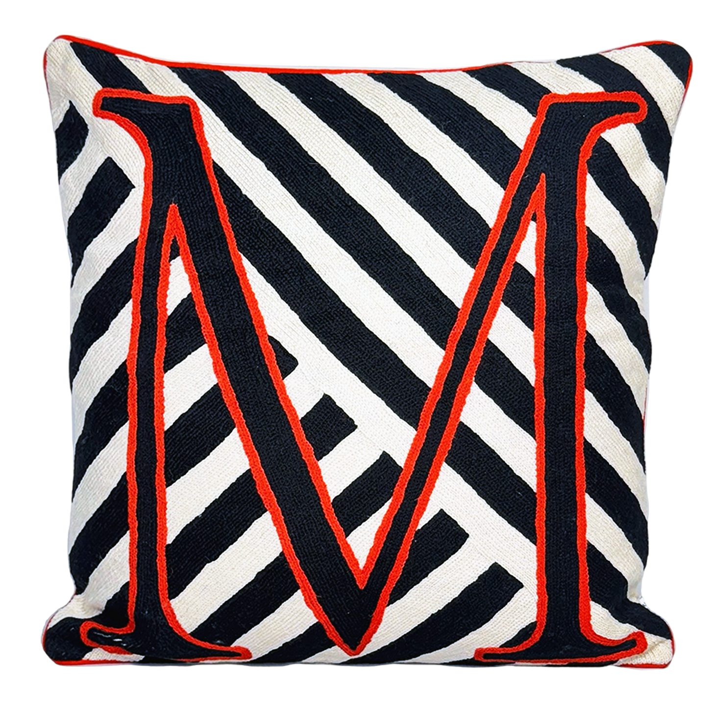 M Alphabet Cushion