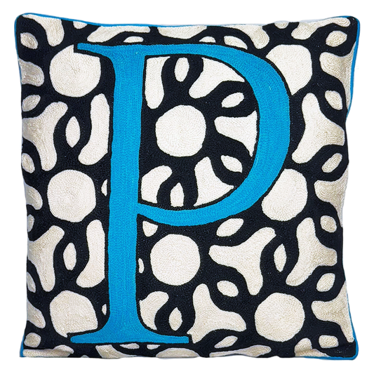 P Alphabet Cushion