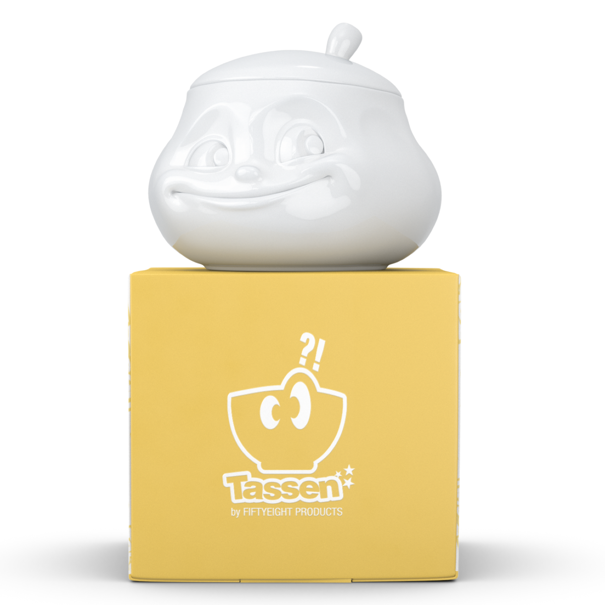 Sugar Bowl "Sweet" in White