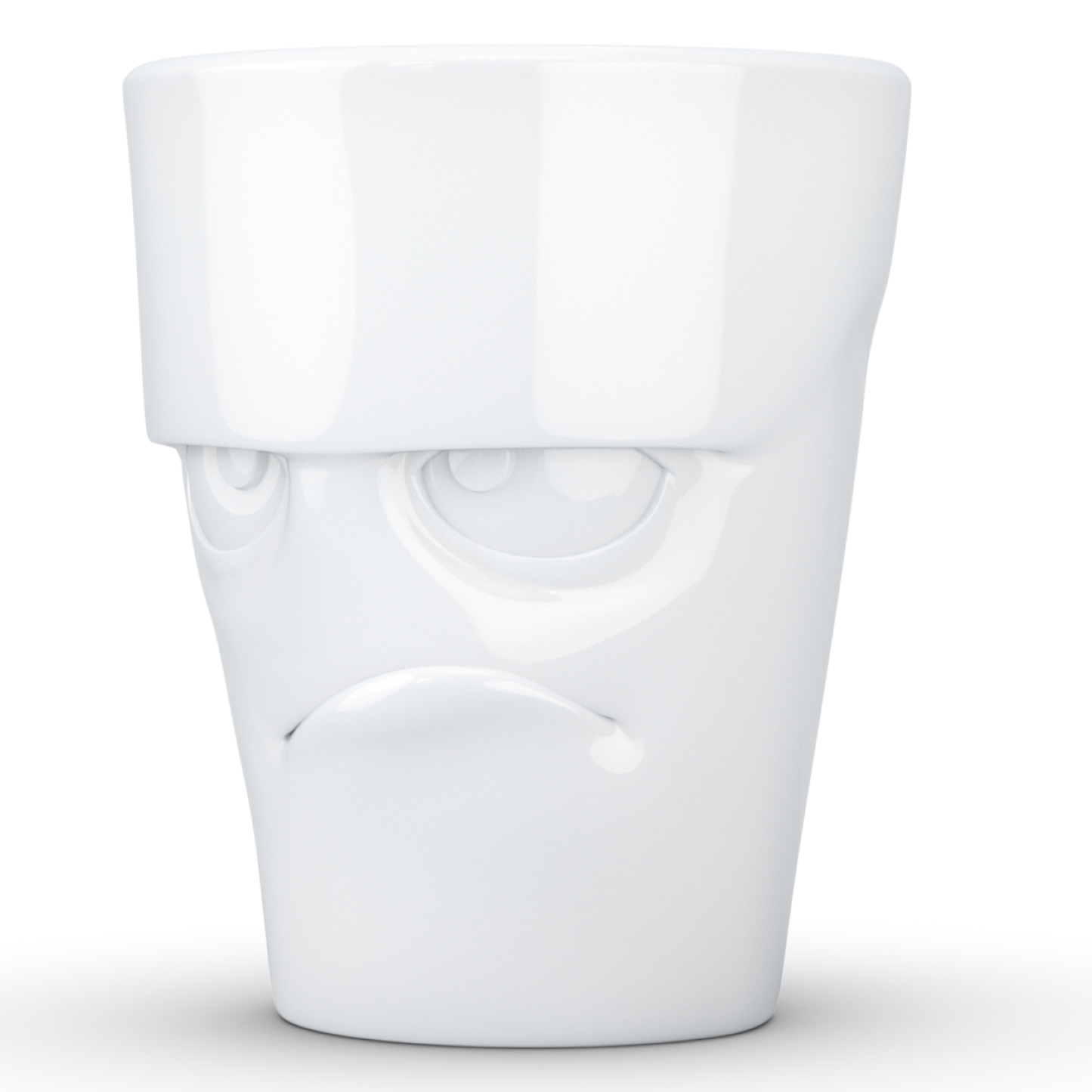 Mug with Handle "Grumpy" White