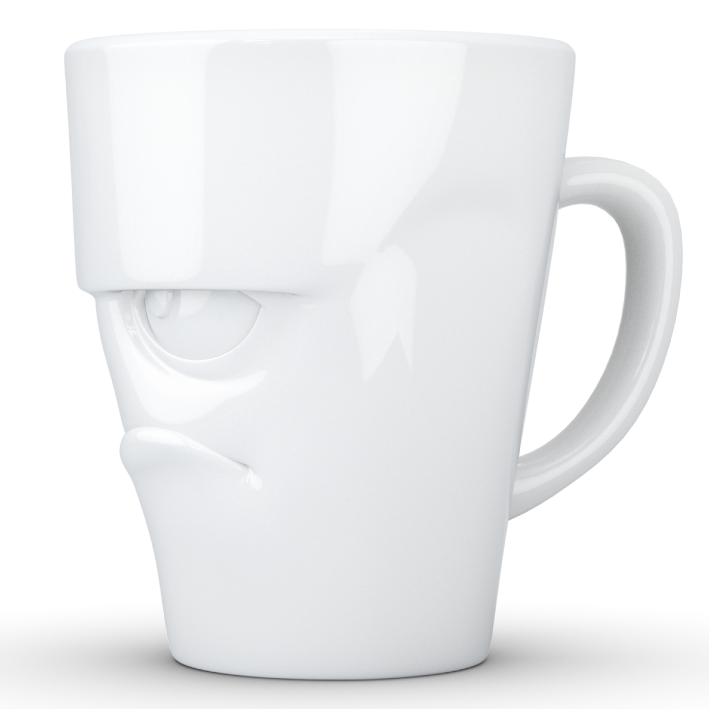 Mug with Handle "Grumpy" White