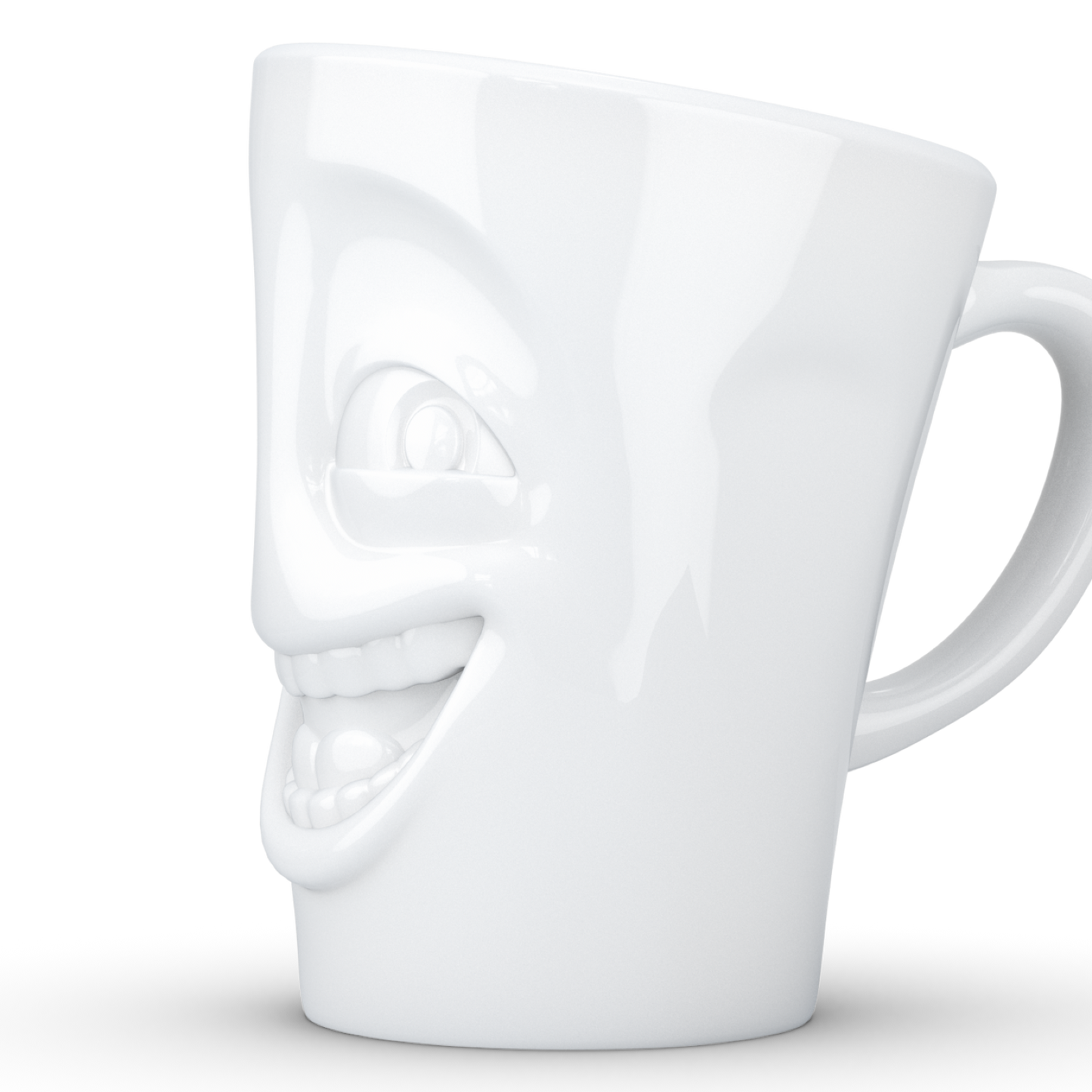 Mug with Handle "Joking" White