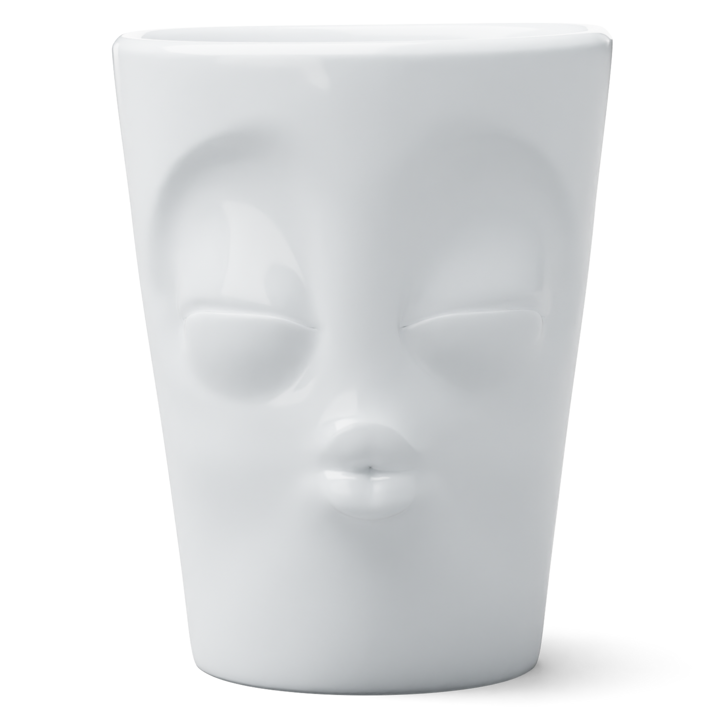 Mug with Handle "Kissing" White