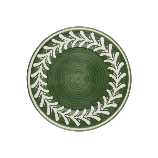 Side Plate, Set of 4 Helecho, Fern Green