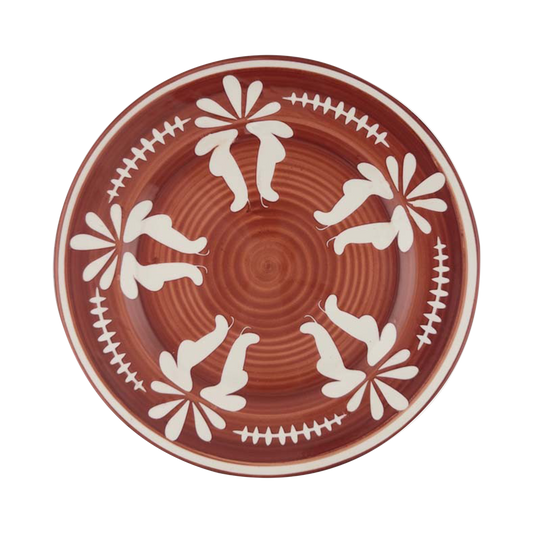 Dinner Plate - Flor - Rust Red S/4