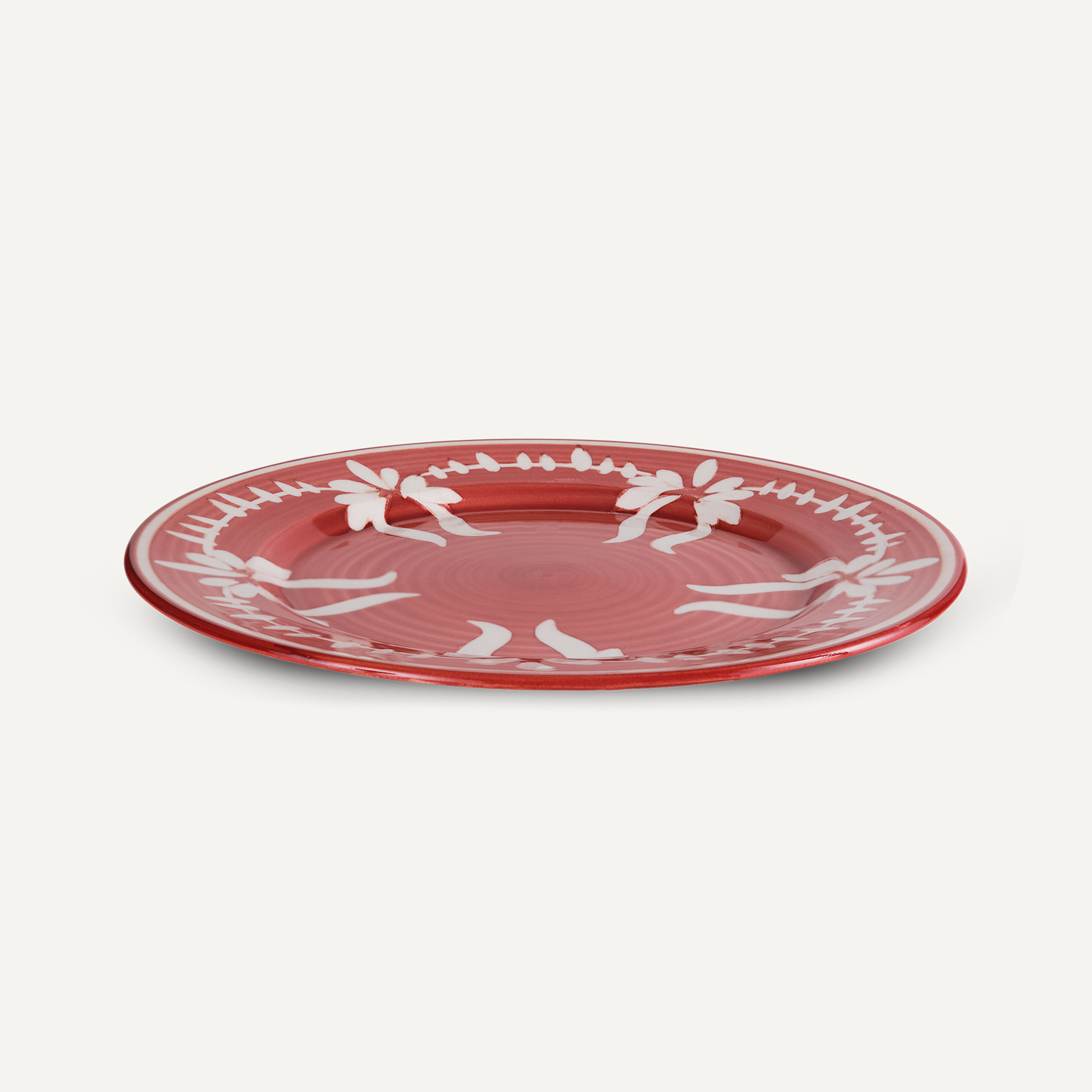 Dinner Plate - Flor - Rust Red S/4