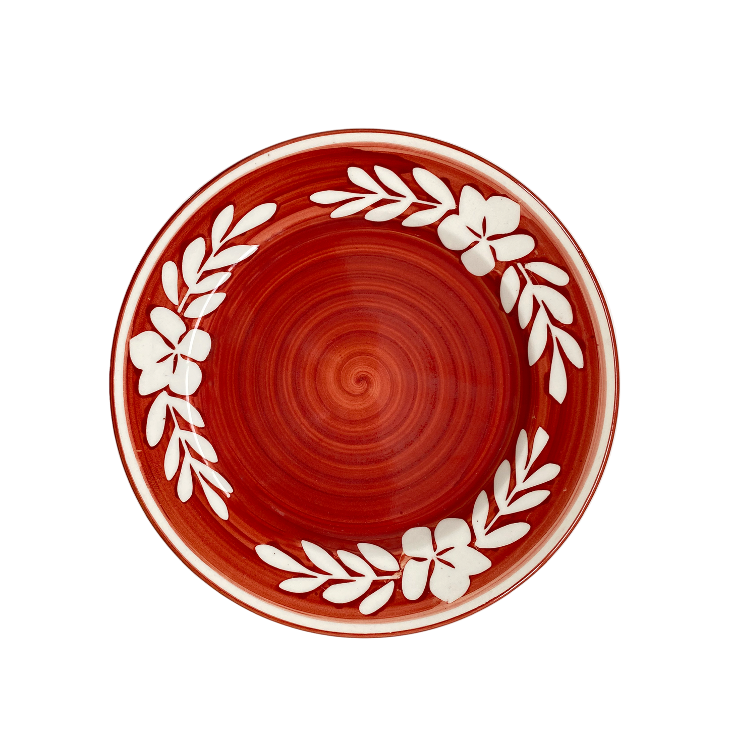 Side Plate - Flor - Rust Red S/4