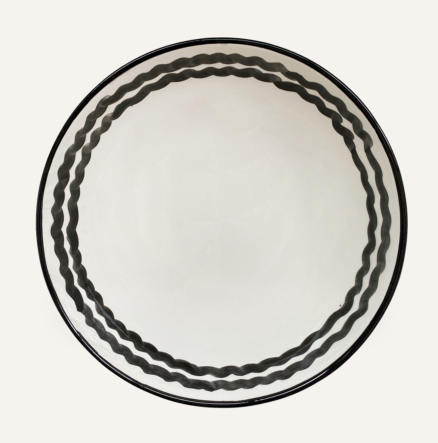 Salad Bowl -Ondas - Jet Black
