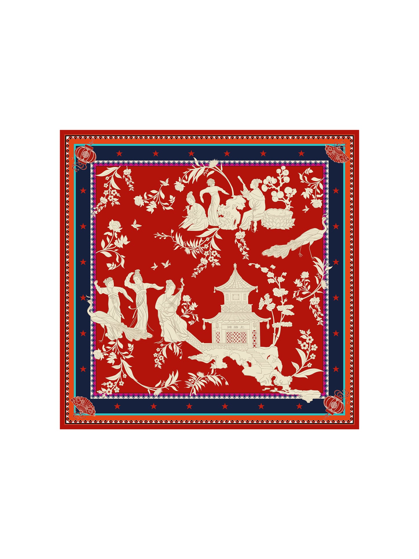 Silk Floral Scarf