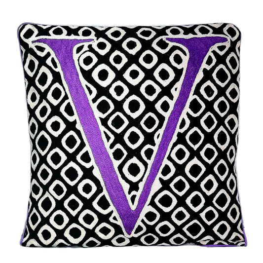 V Alphabet Cushion