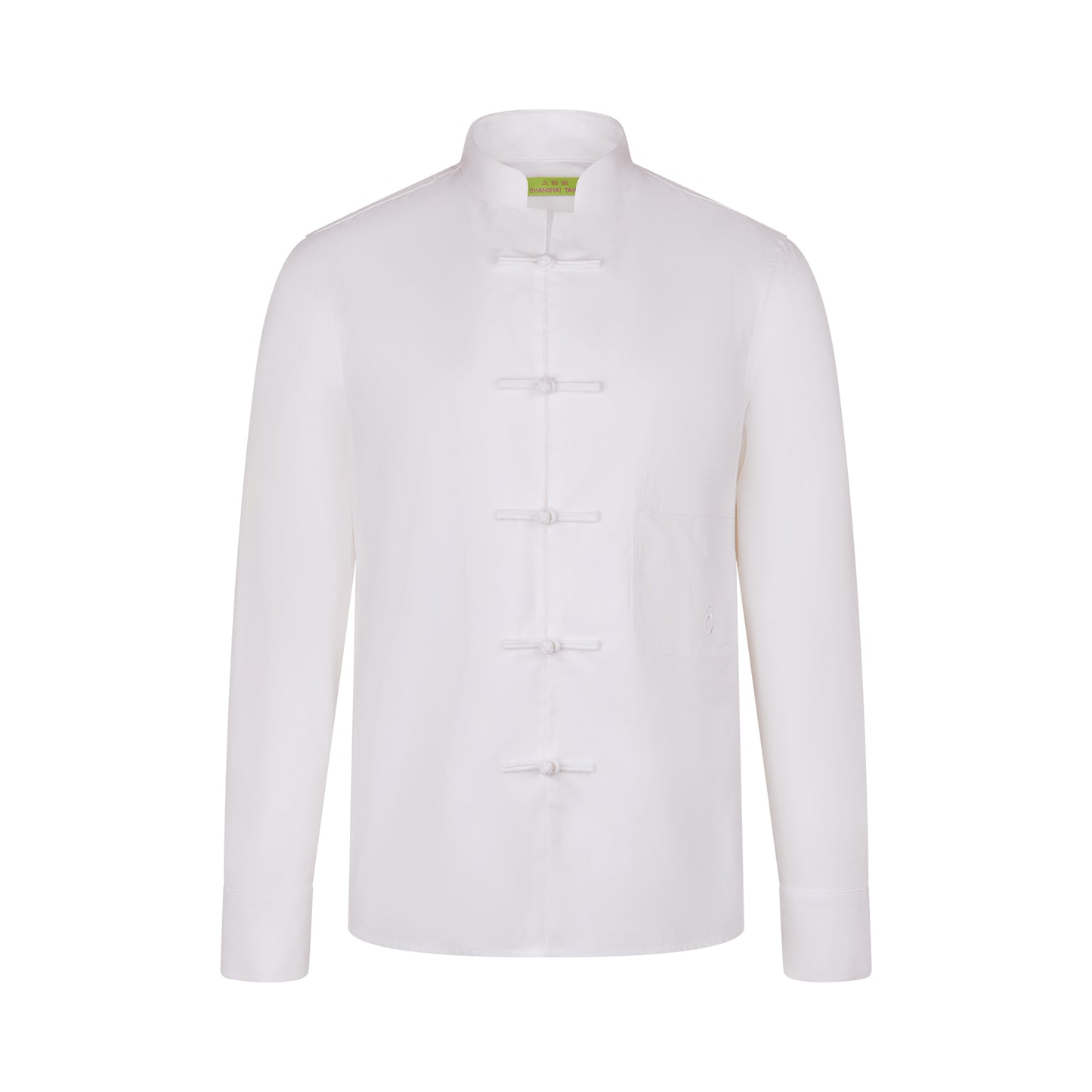 Tang Cotton-linen Shirt With Embroidered Calabash