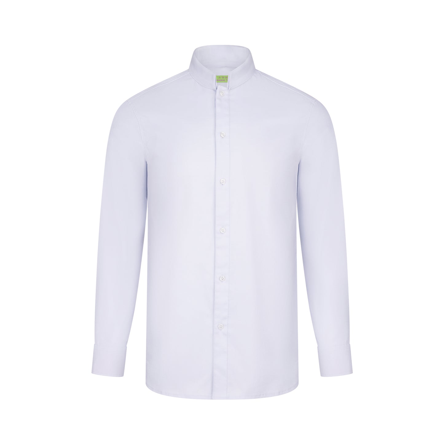 Tang Double Layer Collar Shirt With Chinese Coin Embroidery