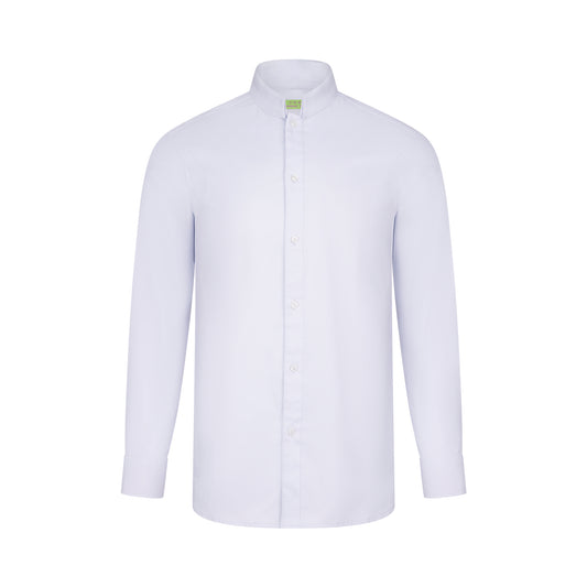 Tang Double Layer Collar Shirt With Chinese Coin Embroidery