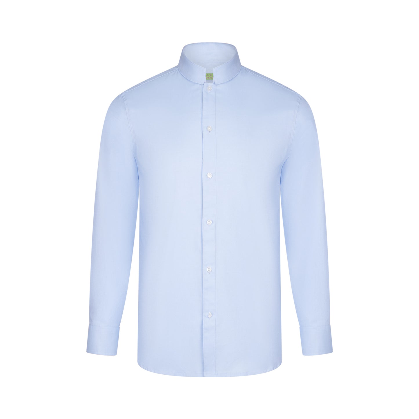 Tang Double Layer Collar Shirt With Chinese Coin Embroidery