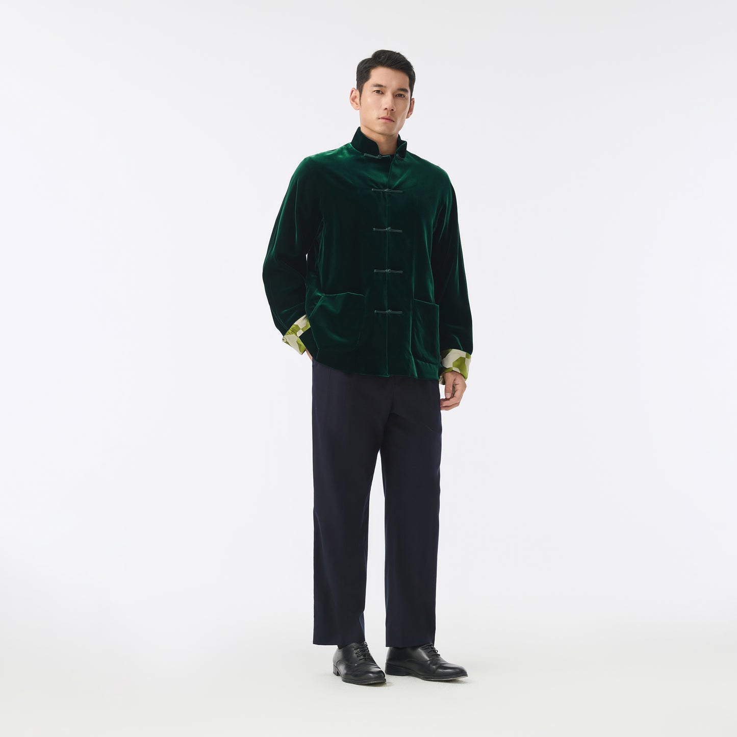 Silver Ingot Velvet Tang Jacket