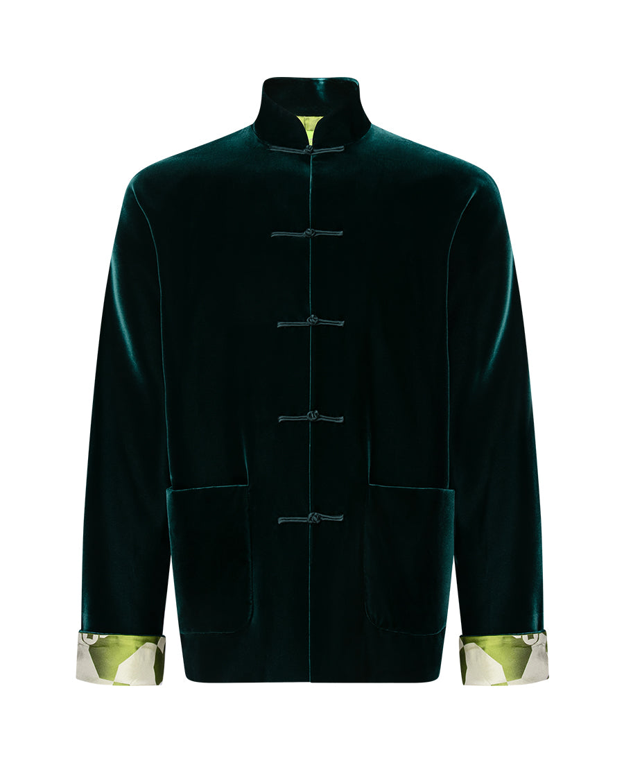 Silver Ingot Velvet Tang Jacket