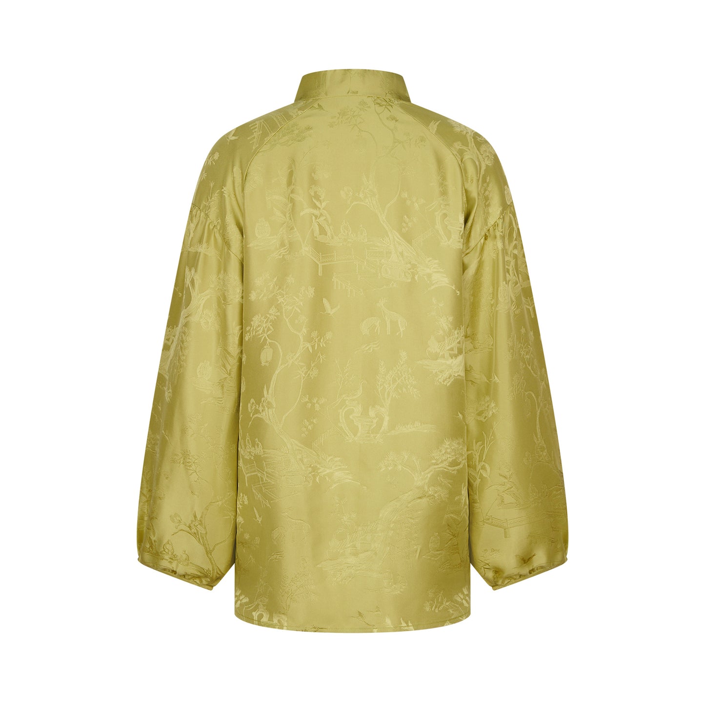 Winding Stream Party Silk Jacquard Shirt