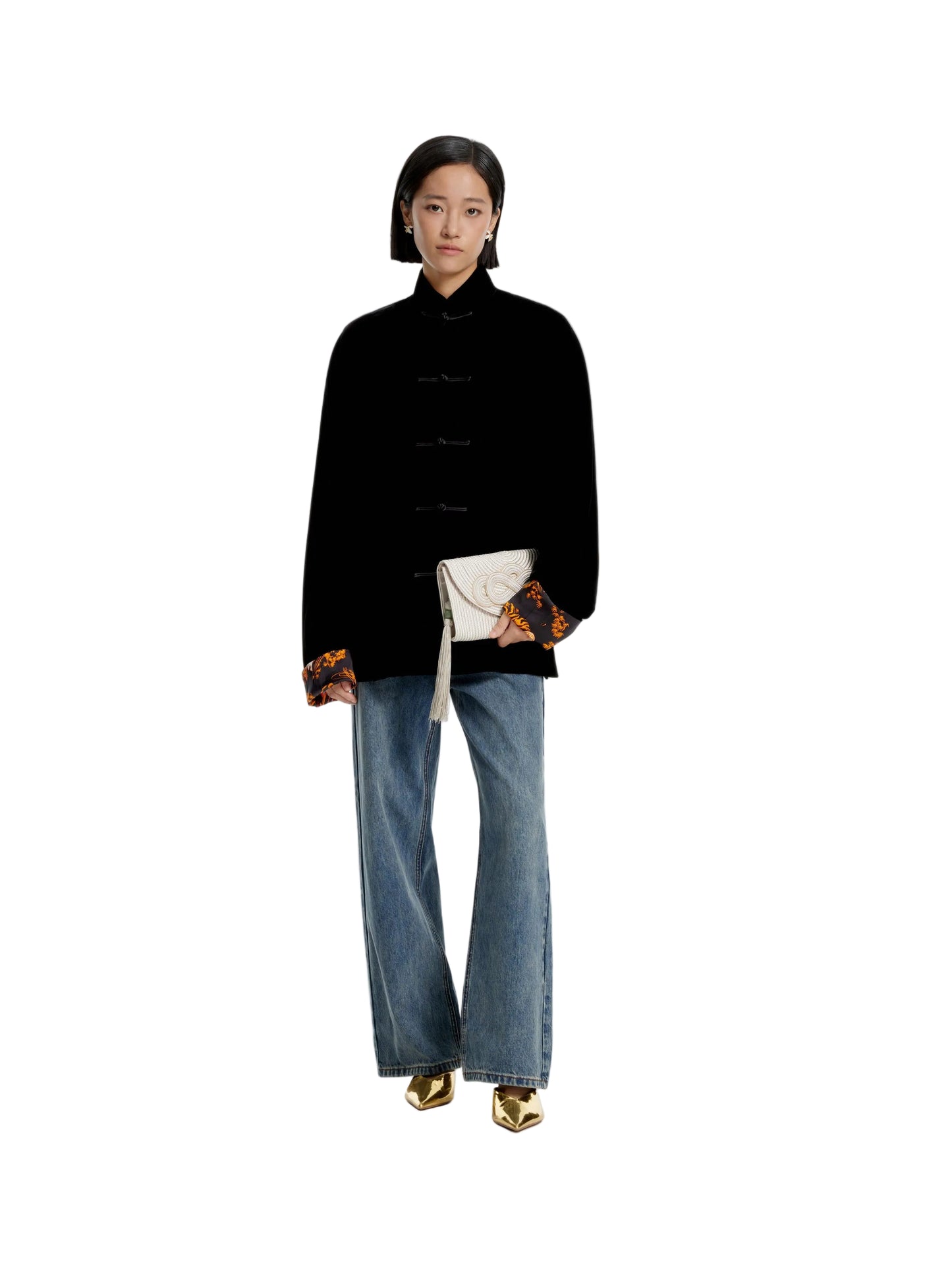 Ladies Velvet Tang Jacket
