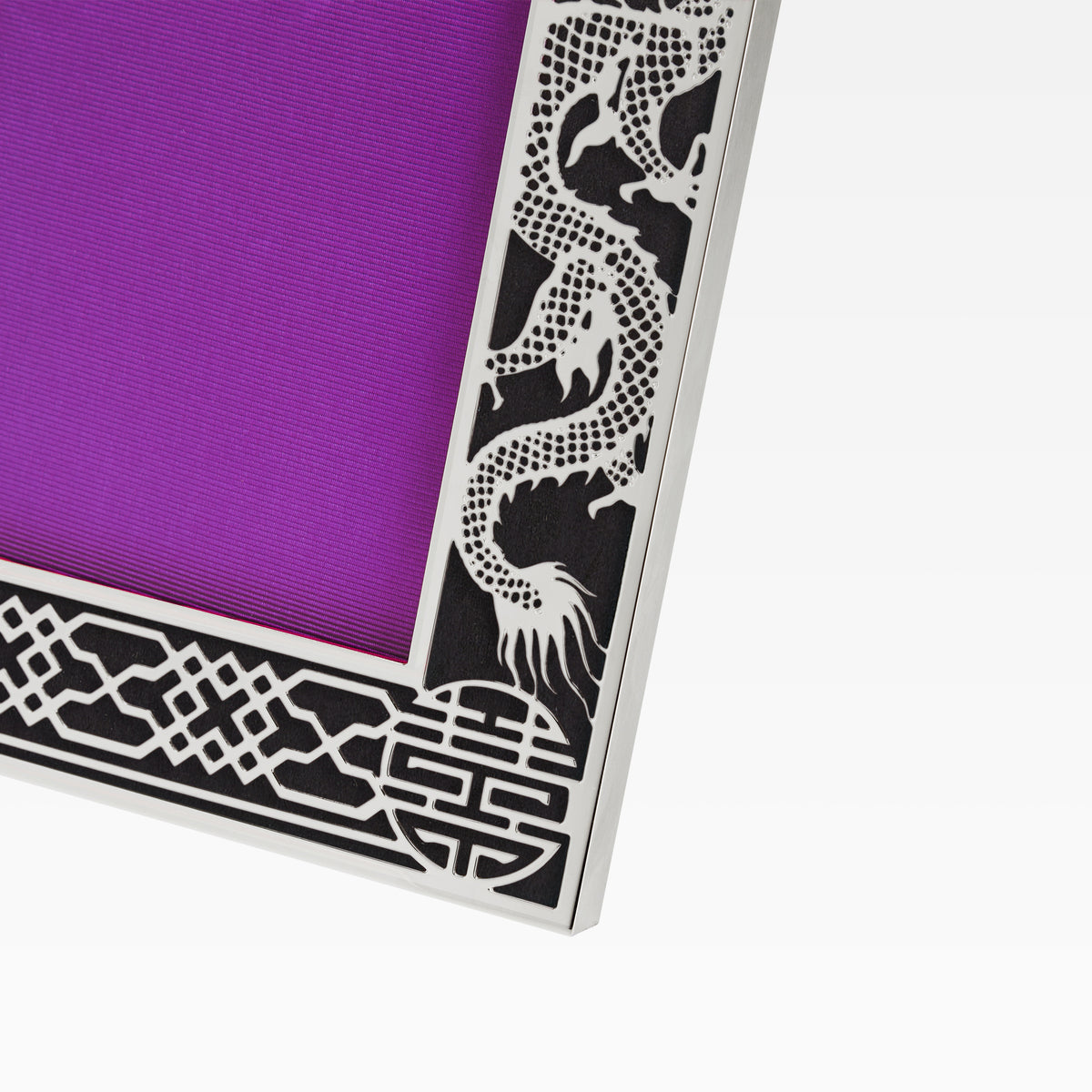 4R Dragon Filigree Photo Frame - Black Red