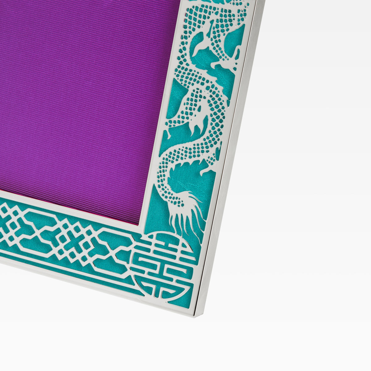 4R Dragon Filigree Photo Frame - Core Navy