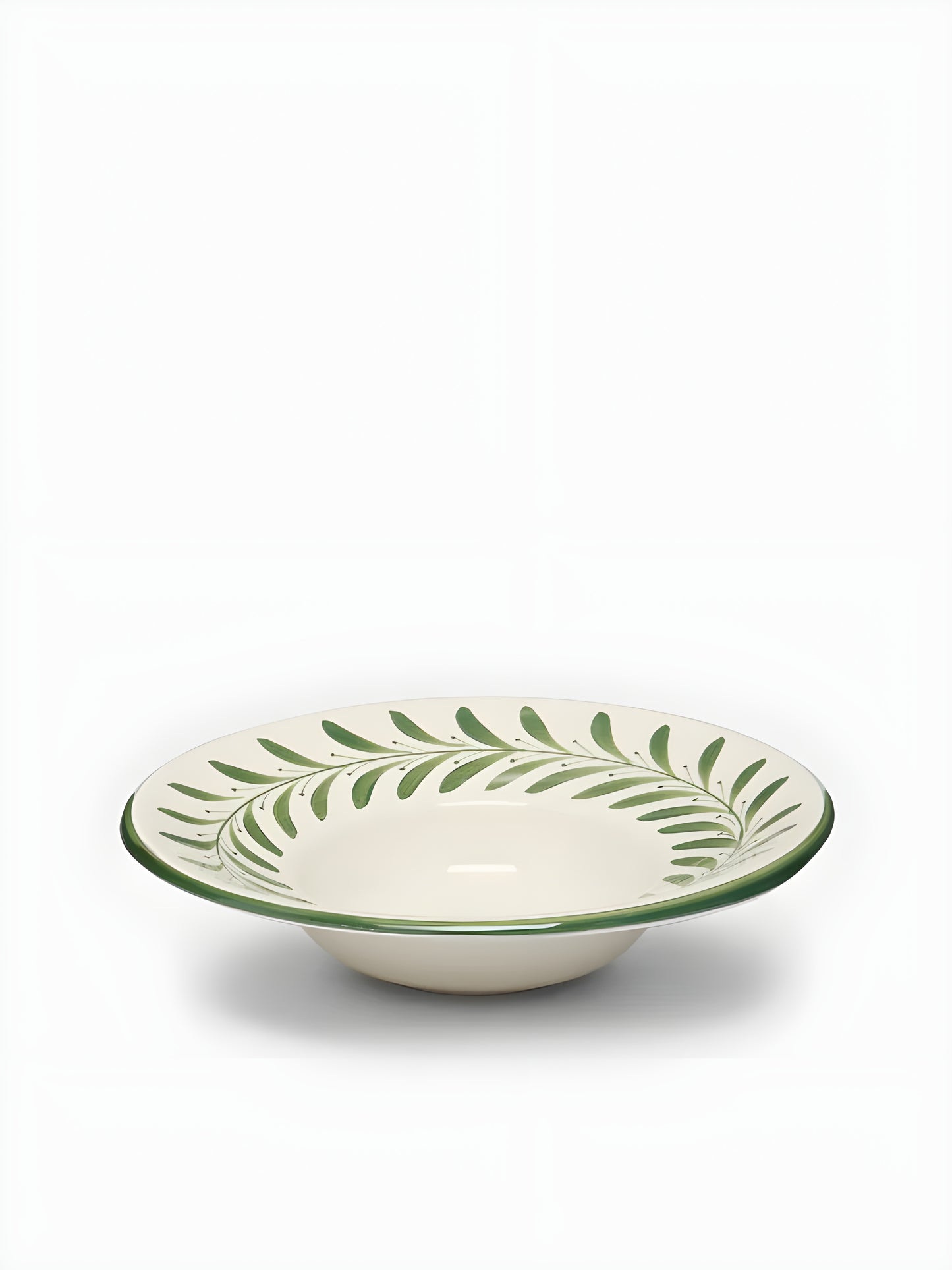 Pasta Plate, Set of 2 Helecho, Fern Green