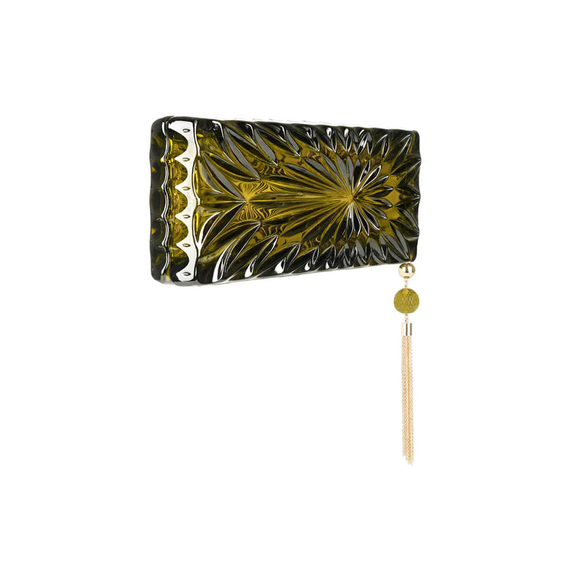 Long Rectangle Clutch Olive