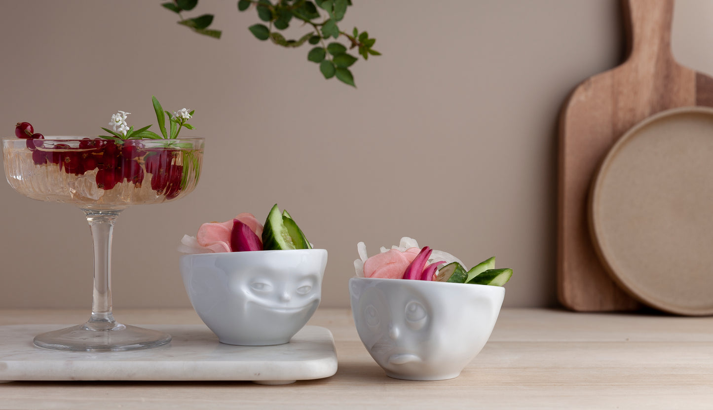 Happy & Oh Please White Bowls