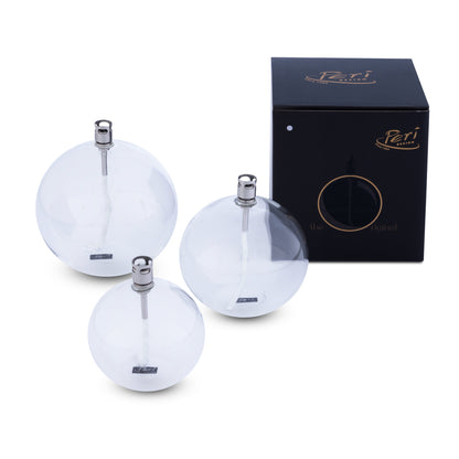 Round clear chrome