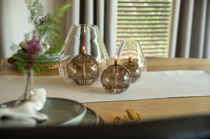 Round Champagne Brass