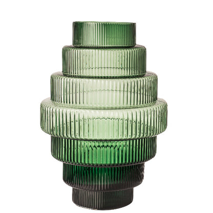 Steps Green Vase Large