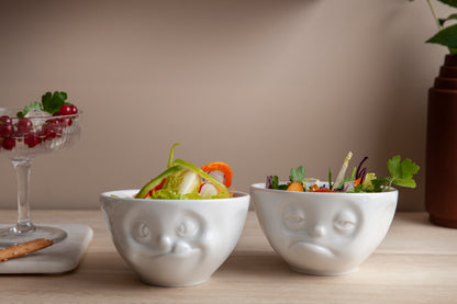 Tasty & Snoozy White Bowls