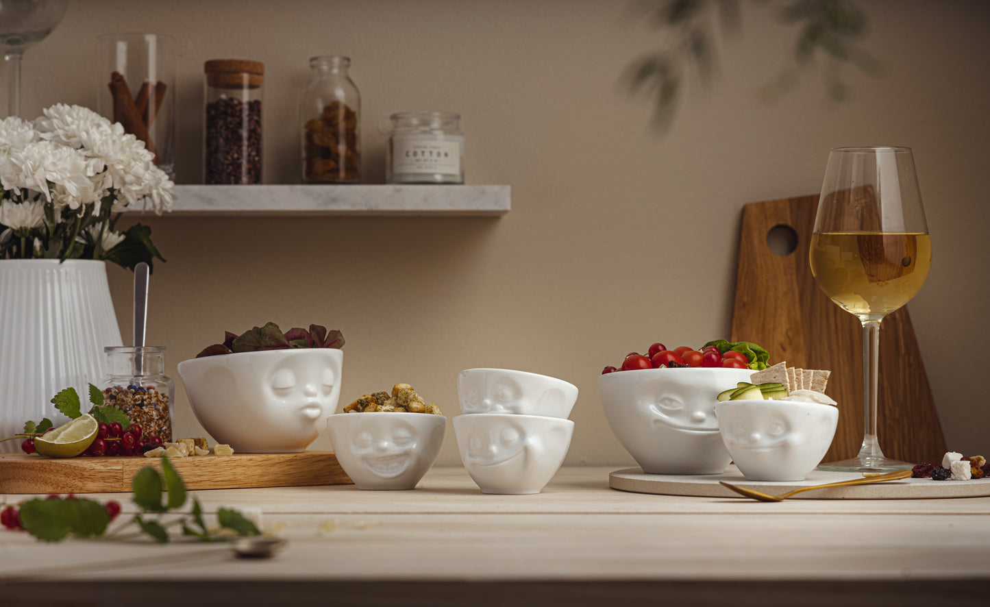 Dreamy & Happy White Bowls