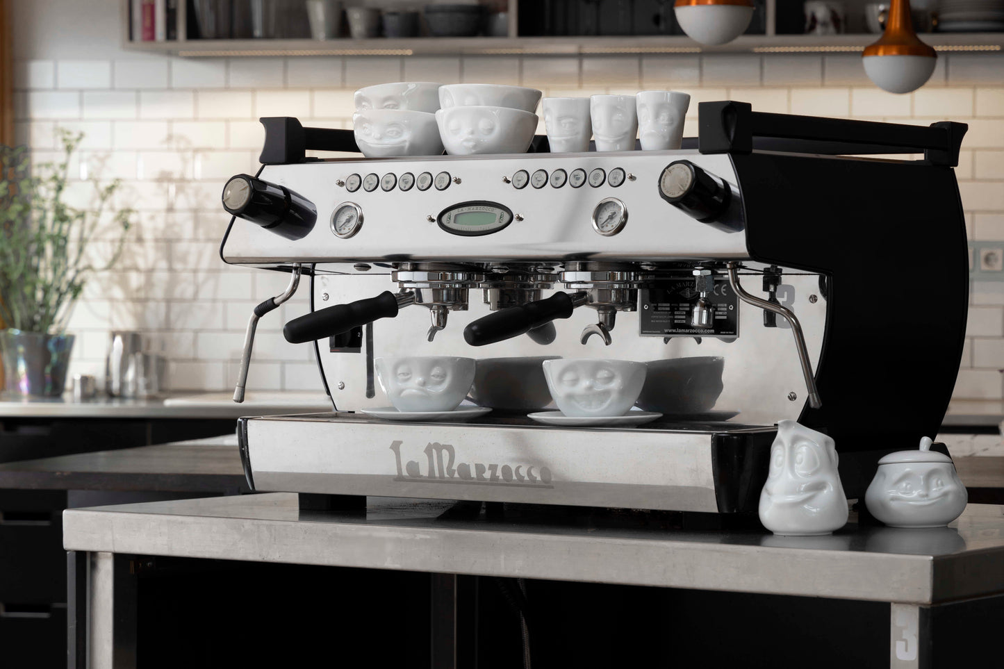 Medium Bowls Set No. 4 "Laughing & Winking" in White