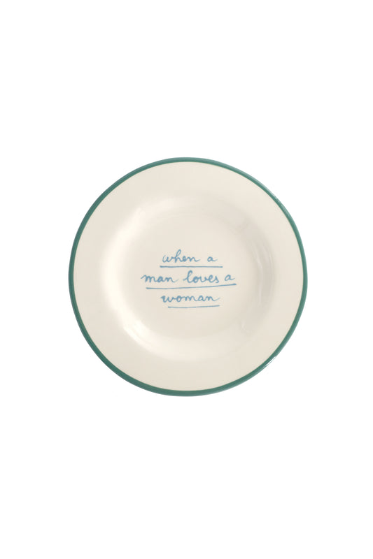 When a Man Loves a Woman - Dessert Plate