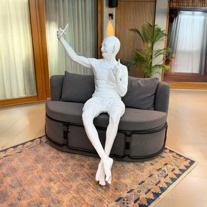 Wired for Peace;   Mahatma Gandhi Sculpture