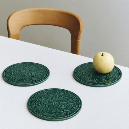 Green Fish Motif Trivet