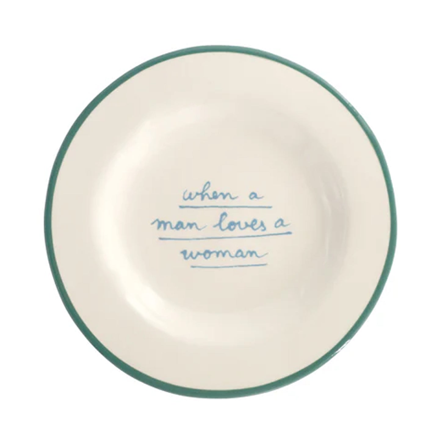 When a Man Loves a Woman - Dessert Plate