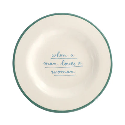 When a Man Loves a Woman - Dessert Plate