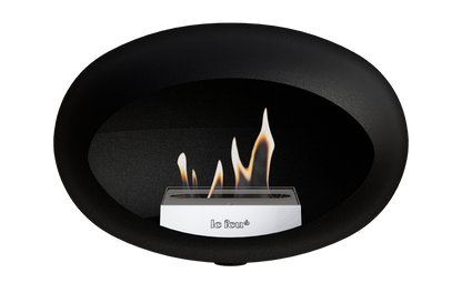 Le Feu Dome- WALL-Black- steel burner