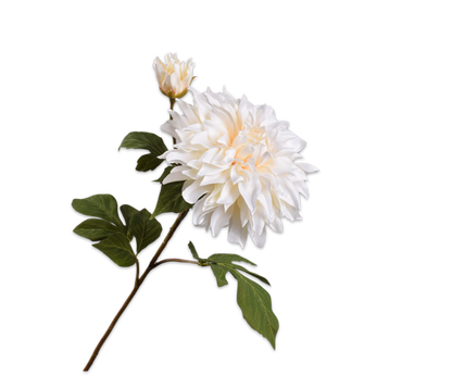 Dahlia Spray Beige 78 cm