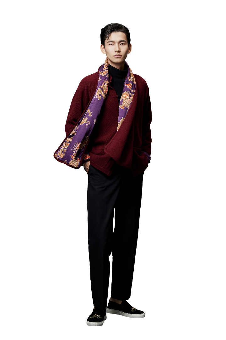 Cashmere Dragon Lining Scarf